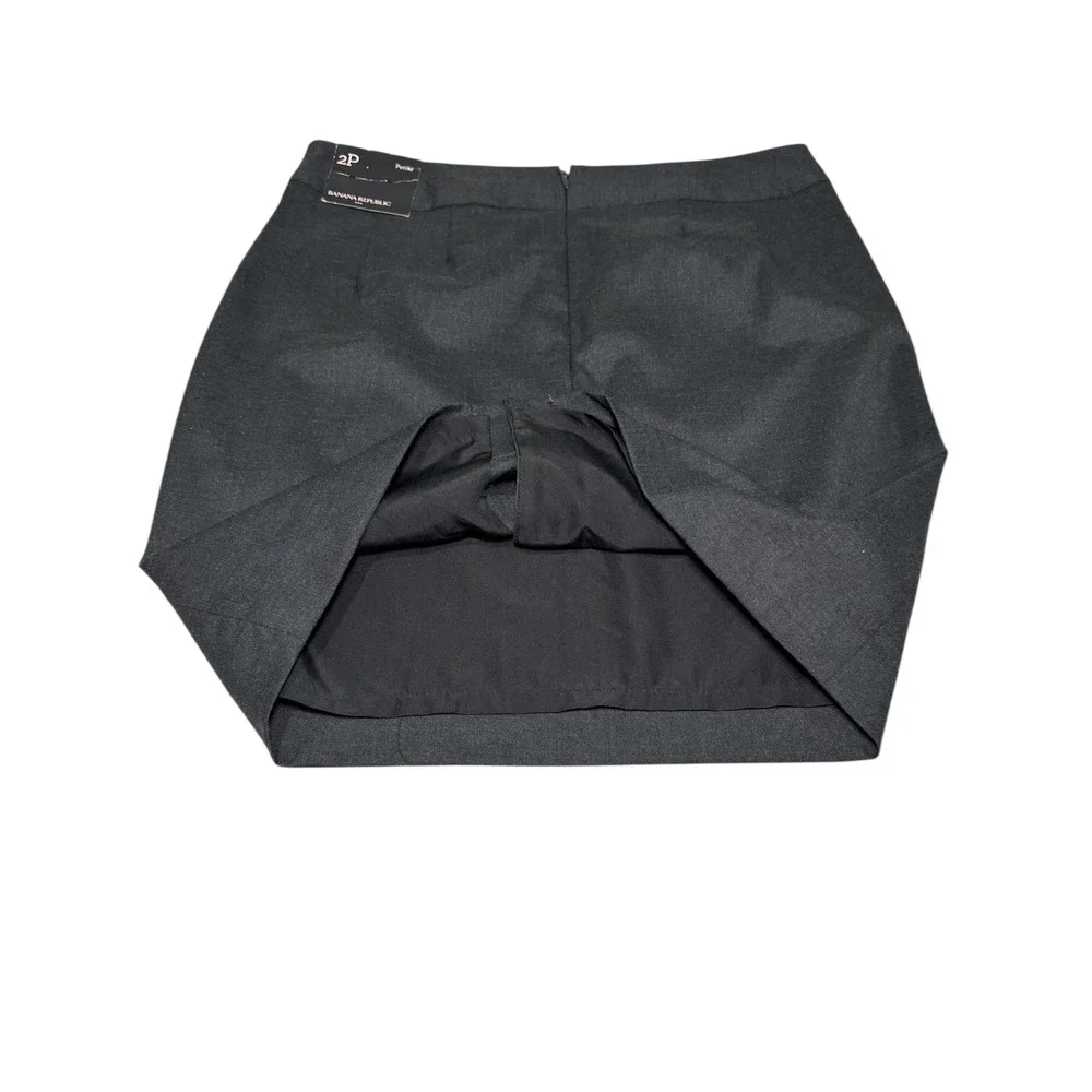 Banana Republic NWT Womens 2P‎ Petite Black Mini Skirt Stretch 676997-00-1